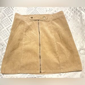 Blue Spice Tan Corduroy Skirt - Size 5